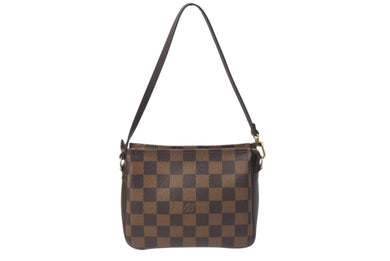 極美品 LOUIS VUITTON ルイヴィトン ハンドバッグ ダミエ トゥルース メイクアップ N51982 ブラウン 中古 4b001186