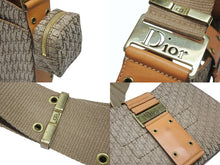 Load image into Gallery viewer, CHRISTIAN DIOR クリスチャンディオール ワンショルダーバッグ ストリートシック トロッターライン ベージュ ブラウン ゴールド金具 美品 中古 4b007744