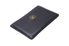 Load image into Gallery viewer, CHANEL シャネル カードケース ココマーク ココボタンライン 8番台 カーフスキン ブラック ゴールド金具 美品 中古 4c-066979