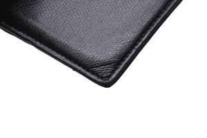 CHANEL シャネル カードケース ココマーク ココボタンライン 8番台 カーフスキン ブラック ゴールド金具 美品 中古 4c-066979