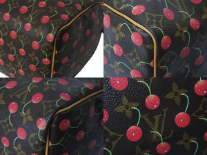 LOUIS VUITTON ルイヴィトン モノグラムチェリー スピーディ25 ハンドバッグ M95009 村上隆 ブラウン 美品 中古 4b000069