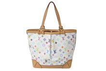 画像をギャラリービューアに読み込む, 極美品 LOUIS VUITTON ルイヴィトン シャーリーンMM トートバッグ M93212 モノグラム マルチカラー ホワイト 村上隆 中古 4b000066