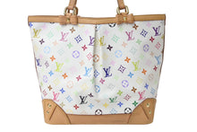 画像をギャラリービューアに読み込む, 極美品 LOUIS VUITTON ルイヴィトン シャーリーンMM トートバッグ M93212 モノグラム マルチカラー ホワイト 村上隆 中古 4b000066