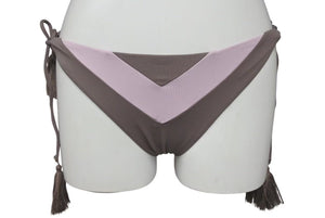 極美品 ALEXIA STAM アリシアスタン Brown / Pink Bikini Bottom ビキニボトムス ブラウン / ピンク 中古 4c035193