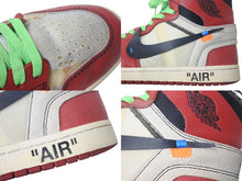 画像をギャラリービューアに読み込む, Off-White × Nike オフホワイト ナイキ エアジョーダン1 レトロ ハイ ザ・テン シカゴ AA3834-101 美品 中古 4c052047