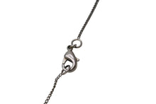 Load image into Gallery viewer, CHANEL シャネル ネックレス ココマーク アクセサリー 13P刻印 メタル スクエアストーン シルバー 5.6g 美品 中古 4c053612