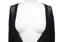 Load image into Gallery viewer, CHANEL シャネル カーディガン ブラック 黒 P21313V01305 シースルー ココシャネル レーヨン サイズ42 美品 中古 4c056008