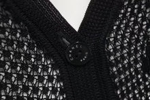 Load image into Gallery viewer, CHANEL シャネル カーディガン ブラック 黒 P21313V01305 シースルー ココシャネル レーヨン サイズ42 美品 中古 4c056008