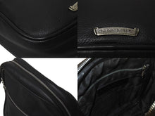 Load image into Gallery viewer, CHROME HEARTS クロムハーツ TAKA タカ クロスパッチ ショルダーバッグ ブラック レザー シルバー925 セメタリ―クロス 美品 中古 4c056183