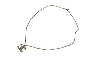 CHANEL シャネル ネックレス ココマーク ヴィンテージ アクセサリー F16V刻印 GP スクエアストーン ゴールド 美品 中古 4c060796