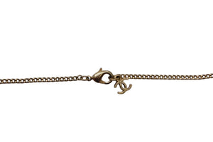 CHANEL シャネル ネックレス ココマーク ヴィンテージ アクセサリー F16V刻印 GP スクエアストーン ゴールド 美品 中古 4c060796