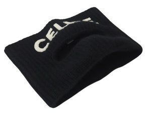 CELINE セリーヌ Knit Skimask black ニット スキーマスク ブラック フリーサイズ 美品 中古 4c062369