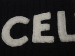 CELINE セリーヌ Knit Skimask black ニット スキーマスク ブラック フリーサイズ 美品 中古 4c062369