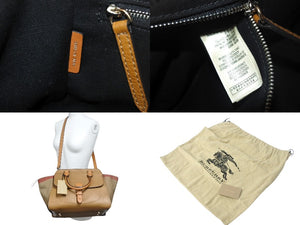 極美品 BURBERRY バーバリー ショルダーバッグ 2WAYバッグ MEDIUM MRCOURT SADDLE BROWN 3992188 ブラウン レザー 3992188 ゴールド金具 中古 4c064930 