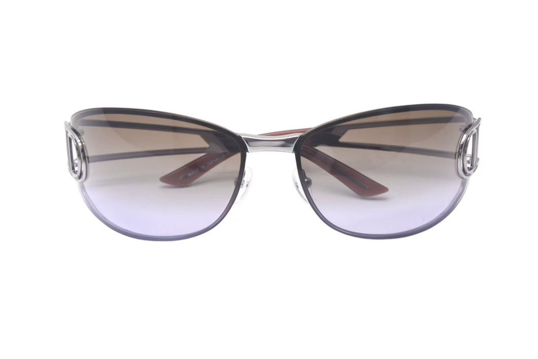 極美品 Christian Dior クリスチャンディオール 3YGBU ブラウン クリア スモークグラデーション サングラス 中古 4c065491