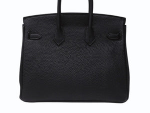 新品同様 HERMES エルメス バーキン25 トゴ Y刻印 ブラック ゴールド RG金具 中古 4c065751