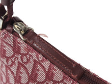 Load image into Gallery viewer, Christian Dior クリスチャンディオール ショルダーバッグ トロッター柄 キャンバス レザー レッド 美品 中古 4c066300