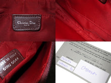 Load image into Gallery viewer, Christian Dior クリスチャンディオール ショルダーバッグ トロッター柄 キャンバス レザー レッド 美品 中古 4c066300