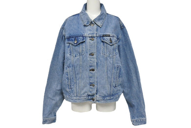 HARLEY DAVIDSON ハーレーダビッドソン 90s ロゴパッチ デニム ジャケット ブルー アウター サイズXL 美品 中古 4c069714