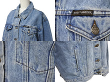 Load image into Gallery viewer, HARLEY DAVIDSON ハーレーダビッドソン 90s ロゴパッチ デニム ジャケット ブルー アウター サイズXL 美品 中古 4c069714