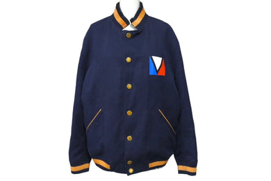LOUIS VUITTON ルイ ヴィトン ガストンVスタジャン RM121 H1BS62BOE 12SSメンズコレクション ネイビー 50 美品 中古 4c066753