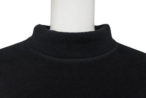 極美品 BALENCIAGA バレンシアガ 23AW エンブロイダリー モックネック フリース ブラック ポリエステル オーバーサイズ 697975 サイズXS 中古 4c066828