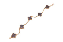 Load image into Gallery viewer, Van Cleef &amp; Arpels ヴァンクリーフ＆アーペル 5モチーフ ヴィンテージ アルハンブラ ブレスレット レターウッド ピンクゴールド VCARO30U00 美品 中古 4c066952
