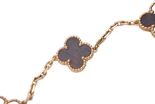 Load image into Gallery viewer, Van Cleef &amp; Arpels ヴァンクリーフ＆アーペル 5モチーフ ヴィンテージ アルハンブラ ブレスレット レターウッド ピンクゴールド VCARO30U00 美品 中古 4c066952