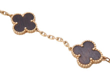 Load image into Gallery viewer, Van Cleef &amp; Arpels ヴァンクリーフ＆アーペル 5モチーフ ヴィンテージ アルハンブラ ブレスレット レターウッド ピンクゴールド VCARO30U00 美品 中古 4c066952