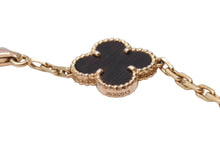 Load image into Gallery viewer, Van Cleef &amp; Arpels ヴァンクリーフ＆アーペル 5モチーフ ヴィンテージ アルハンブラ ブレスレット レターウッド ピンクゴールド VCARO30U00 美品 中古 4c066952