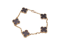 Load image into Gallery viewer, Van Cleef &amp; Arpels ヴァンクリーフ＆アーペル 5モチーフ ヴィンテージ アルハンブラ ブレスレット レターウッド ピンクゴールド VCARO30U00 美品 中古 4c066952