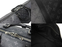 Load image into Gallery viewer, 極美品 LouisVuitton ルイヴィトン キーポルバンドリエール50 2WAYボストンバッグ モノグラムエクリプスキャンバス 中古 4c066959