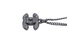 Load image into Gallery viewer, CHANEL シャネル ネックレス ココマーク シルバー メタル ラインストーン C11V刻印 重量5.8g 全長42.5cm 美品 中古 4c066980