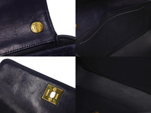 Load image into Gallery viewer, CHANEL シャネル マトラッセ19 ミニショルダーバッグ ココマーク 1番台 ラムスキン ネイビー ゴールド金具 美品 中古 4c066994