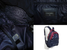 Load image into Gallery viewer, 極美品 CHANEL シャネル ドゥドーヌ リュック バックパック A91933 ココマーク ネイビー ピンク ナイロン ツイード 中古 4c066996