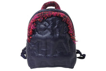 Load image into Gallery viewer, 極美品 CHANEL シャネル ドゥドーヌ リュック バックパック A91933 ココマーク ネイビー ピンク ナイロン ツイード 中古 4c066996
