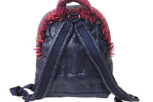 Load image into Gallery viewer, 極美品 CHANEL シャネル ドゥドーヌ リュック バックパック A91933 ココマーク ネイビー ピンク ナイロン ツイード 中古 4c066996