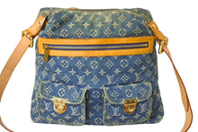 Load image into Gallery viewer, LOUIS VUITTON ルイ ヴィトン バギーGM ショルダーバッグ M95048 モノグラムデニム ブルー ベージュ 美品 中古 4c066997
