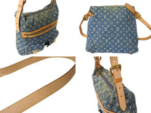 Load image into Gallery viewer, LOUIS VUITTON ルイ ヴィトン バギーGM ショルダーバッグ M95048 モノグラムデニム ブルー ベージュ 美品 中古 4c066997