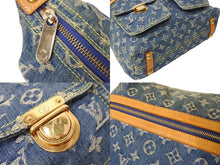 Load image into Gallery viewer, LOUIS VUITTON ルイ ヴィトン バギーGM ショルダーバッグ M95048 モノグラムデニム ブルー ベージュ 美品 中古 4c066997