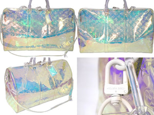 新品同様 LOUIS VUITTON ルイヴィトン キーポル バンドリエール50 ボストンバッグ M53271 PVCビニール マルチカラー 中古 4c067001