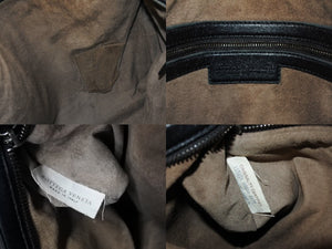 BOTTEGA VENETA ボッテガヴェネタ ホーボー ワンショルダーバッグ イントレチャート 115654 V0016 8175 レザー ブラック 良品 中古 4c067002