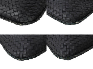 BOTTEGA VENETA ボッテガヴェネタ ホーボー ワンショルダーバッグ イントレチャート 115654 V0016 8175 レザー ブラック 良品 中古 4c067002