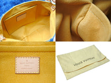 Load image into Gallery viewer, LOUIS VUITTON ルイヴィトン ミニプリーティ ハンドバッグ M95050 モノグラム デニム レザー ゴールド金具 美品 中古 4c067004