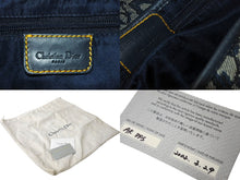 Load image into Gallery viewer, ChristianDior クリスチャンディオール ワンショルダーバッグ サドルバッグ トロッター柄 キャンバス ネイビー 良品 中古 4c067005