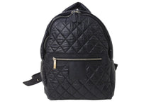 Load image into Gallery viewer, 極美品 CHANEL シャネル コココクーン リュック デイパック 21番台 イタリア製 ナイロン ブラック シルバー金具 中古 4c067006