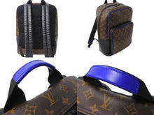 Load image into Gallery viewer, LOUIS VUITTON ルイヴィトン マカサー ディーン バックパック リュック M45867 ブラウン ブルー 美品 中古 4c067007