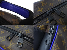 Load image into Gallery viewer, LOUIS VUITTON ルイヴィトン マカサー ディーン バックパック リュック M45867 ブラウン ブルー 美品 中古 4c067007