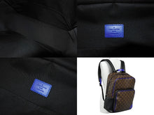 Load image into Gallery viewer, LOUIS VUITTON ルイヴィトン マカサー ディーン バックパック リュック M45867 ブラウン ブルー 美品 中古 4c067007