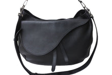 Load image into Gallery viewer, ChristianDior クリスチャンディオール サドルソフトバッグ 2WAYショルダーバッグ 1ADHO023ULA ブラック 美品 中古 4c067009